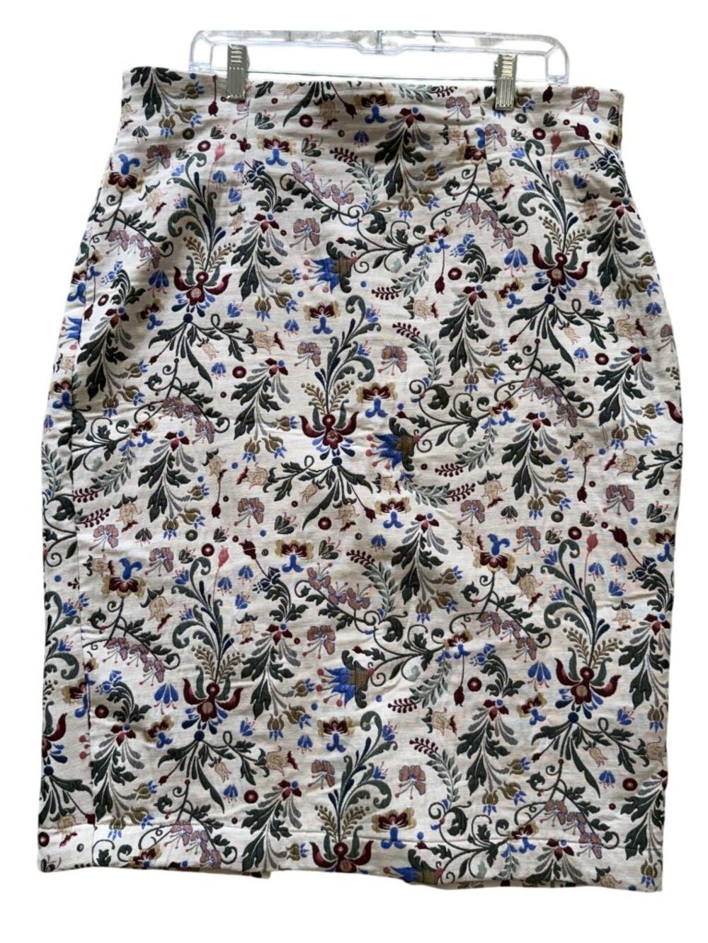 Eva Mendes New York Company Floral Pencil Skirt Size 14 Multicolor Career Wear